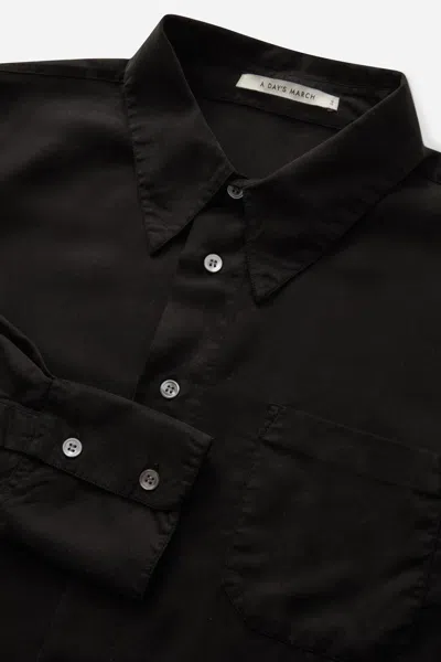 A Days March Maathai Lyocell Shirt In Black