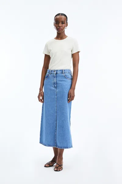 A Days March Joanna Denim Skirt In Blue
