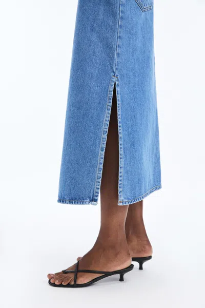 A Days March Joanna Denim Skirt In Blue