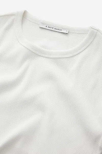 A Days March Hamilton Ribbed T-shirt In White