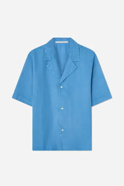 A Days March Mim Short Sleeve Lyocell Shirt In Blue