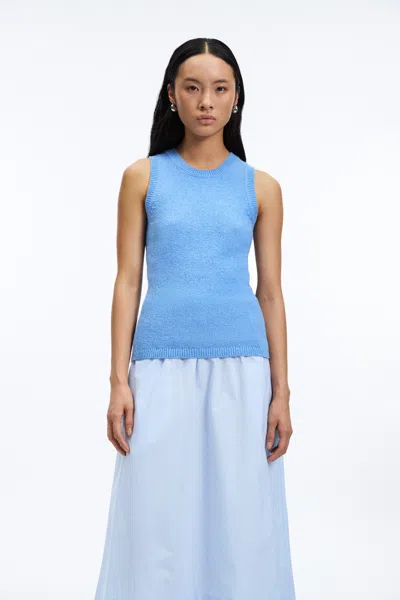A Days March Charlotte Knitted Tank Top In Blue