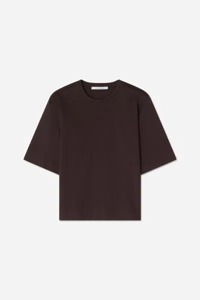 A Days March Myra Mercerized Cotton T-shirt In Brown