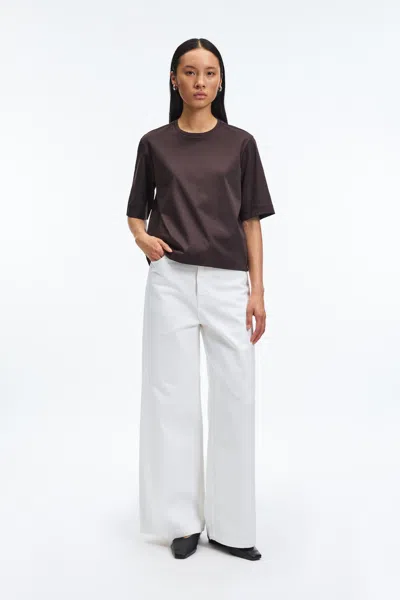 A Days March Myra Mercerized Cotton T-shirt In Brown