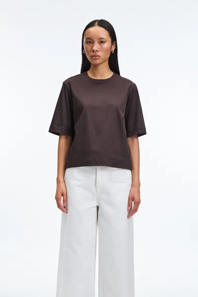A Days March Myra Mercerized Cotton T-shirt In Brown