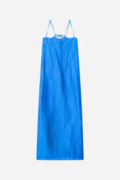 A Days March Chan Crinkle Dress In Blue