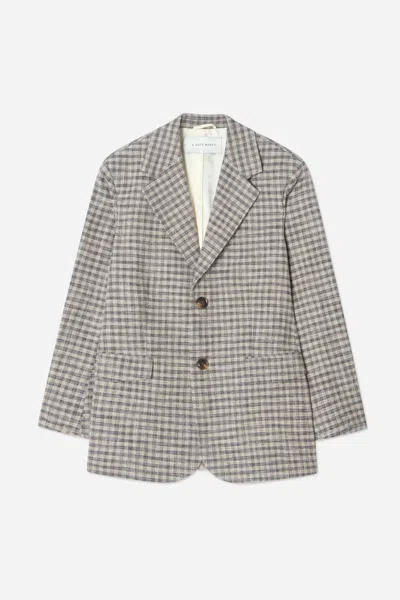 A Days March Kensington Checked Blazer In Gray