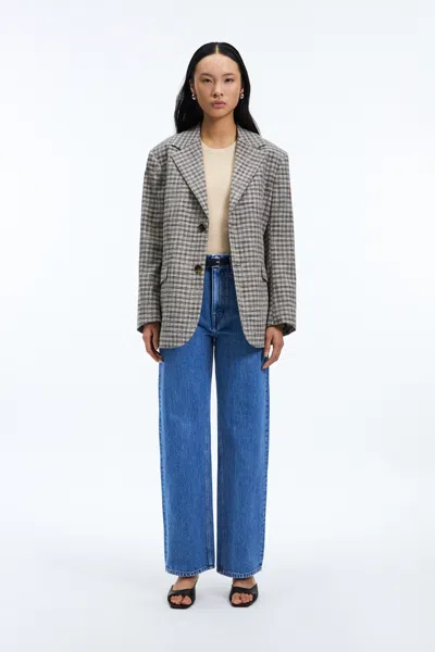 A Days March Kensington Checked Blazer In Gray