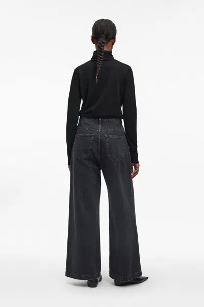 A Days March Poppy Wide Denim Trousers In Black