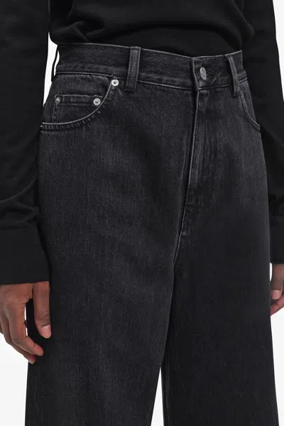 A Days March Poppy Wide Denim Trousers In Black