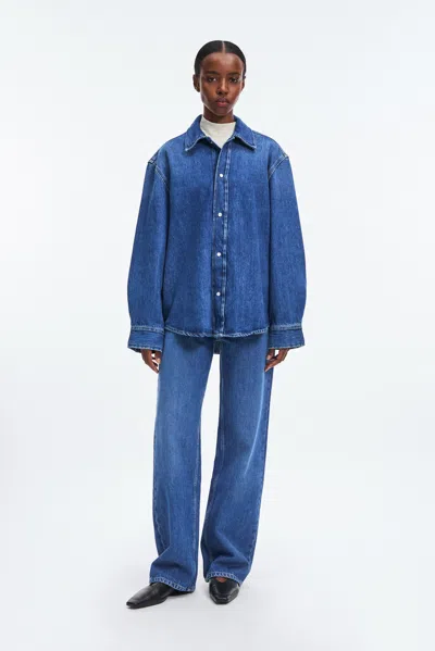 A Days March Penny Denim Overshirt In Blue