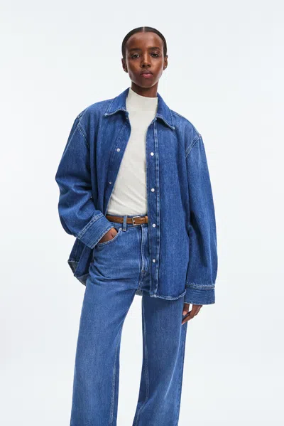 A Days March Penny Denim Overshirt In Blue