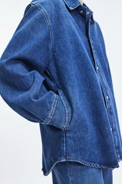 A Days March Penny Denim Overshirt In Blue