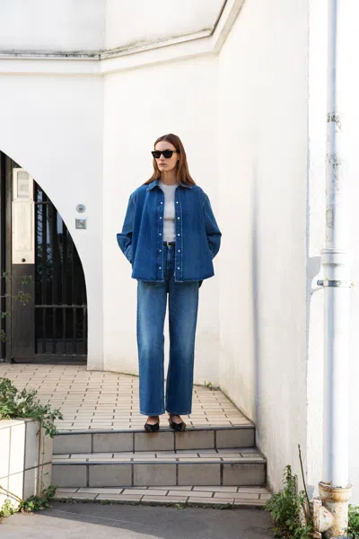 A Days March Penny Denim Overshirt In Blue
