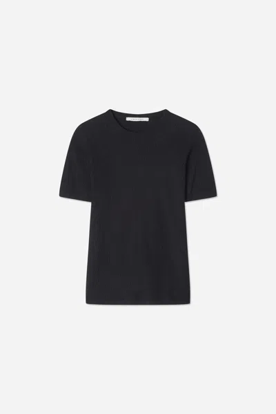 A Days March Josey Structured Knitted T-shirt In Black
