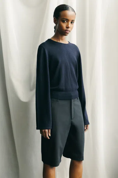 A Days March Tulip Merino Crewneck Sweater In Brown