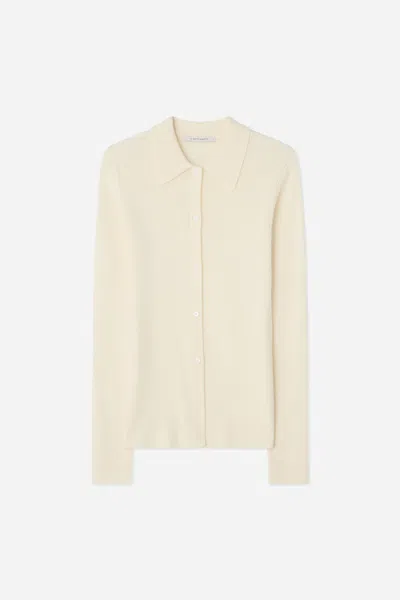 A Days March Munro Ribbed Merino Cardigan In Neutral
