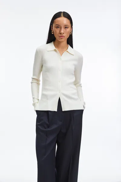 A Days March Munro Ribbed Merino Cardigan In Neutral