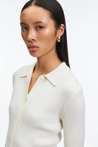 A Days March Munro Ribbed Merino Cardigan In Neutral