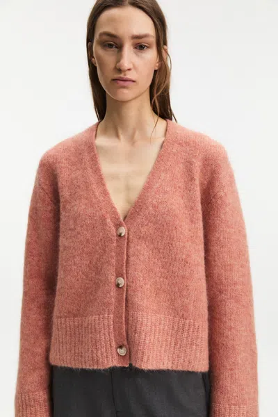 A Days March Amber Mohair Cardigan In Pink