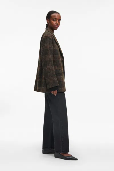 A Days March Kensington Checked Wool Blazer In Brown