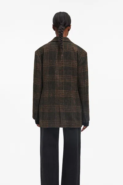 A Days March Kensington Checked Wool Blazer In Brown