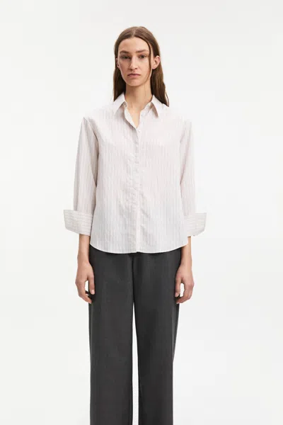 A Days March Savoy Striped Modal Shirt In Pink