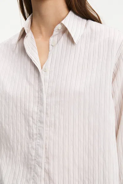 A Days March Savoy Striped Modal Shirt In Pink