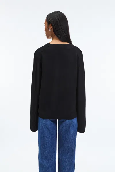 A Days March Celeste V-neck Merino Sweater In Black