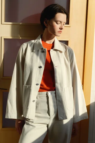 A Days March Whitney Denim Jacket In Neutral