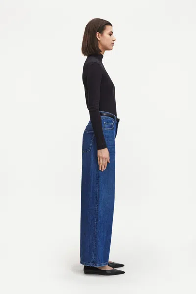 A Days March Tabia Wide Denim Trousers In Blue