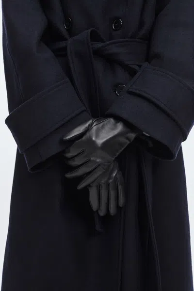 A Days March Mika Leather Gloves In Black