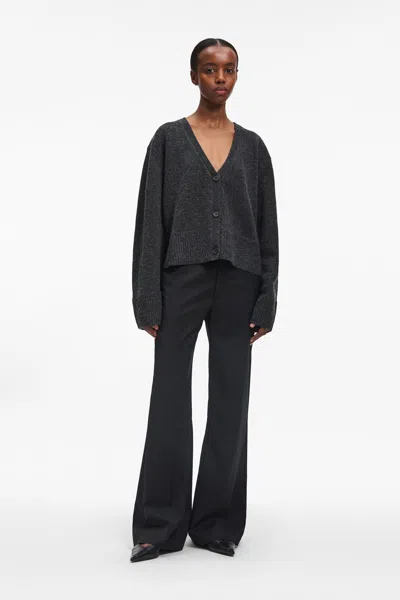 A Days March Amber Lambswool Cardigan In Black