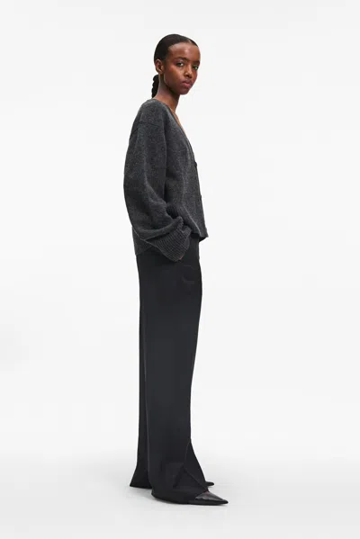 A Days March Amber Lambswool Cardigan In Black