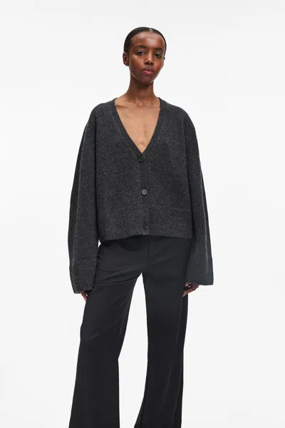A Days March Amber Lambswool Cardigan In Black