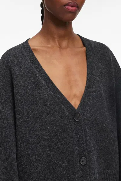 A Days March Amber Lambswool Cardigan In Black