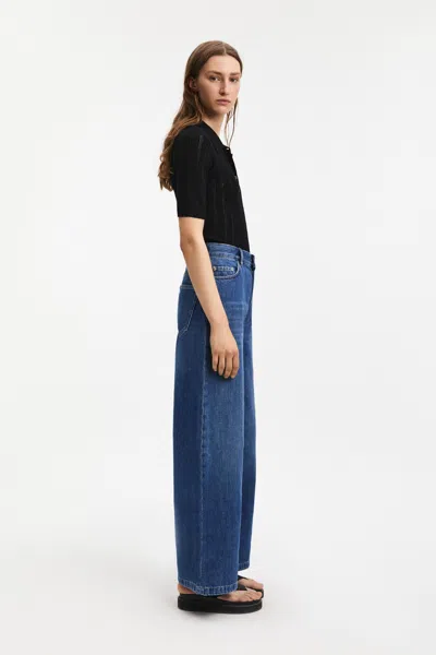 A Days March Dip Pointelle Short Sleeve Merino Polo In Black