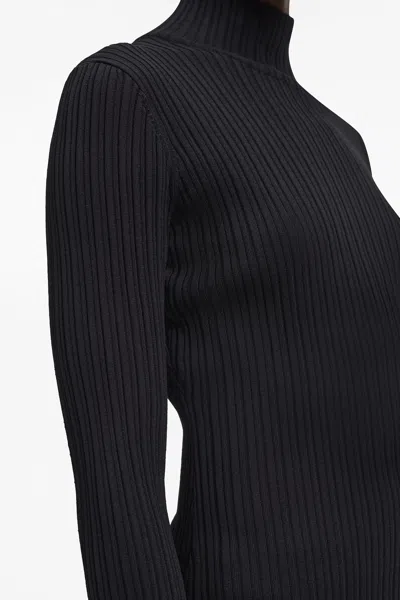 A Days March Emma Ribbed Rollerneck In Black