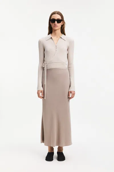 A Days March Lemarr Merino Wrap Top In Neutral
