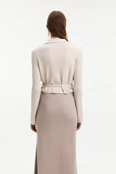 A Days March Lemarr Merino Wrap Top In Neutral