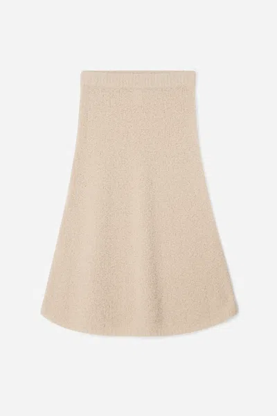 A Days March Will Alpaca Bouclé Skirt In Neutral