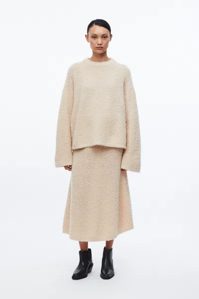 A Days March Will Alpaca Bouclé Skirt In Neutral