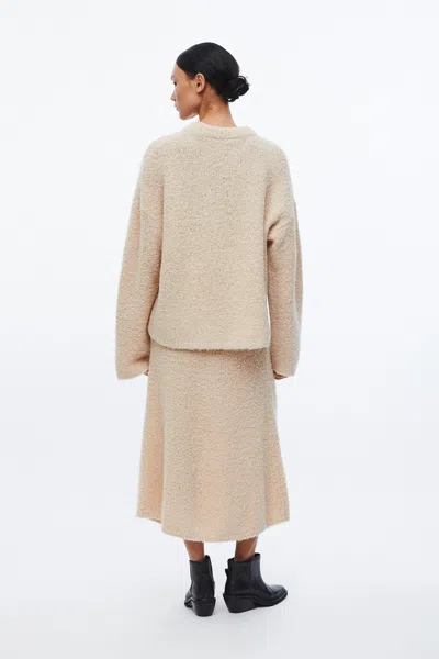 A Days March Will Alpaca Bouclé Skirt In Neutral