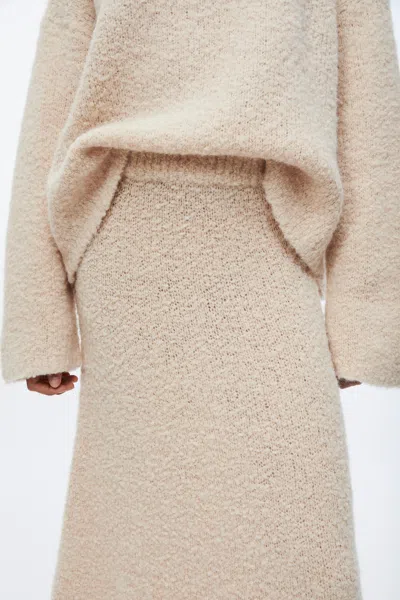 A Days March Will Alpaca Bouclé Skirt In Neutral
