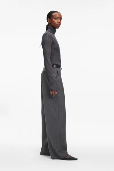 A Days March Amy Sheer Ribbed Rollerneck In Black
