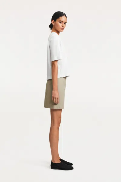 A Days March Crown Structured Cotton Skirt In Brown
