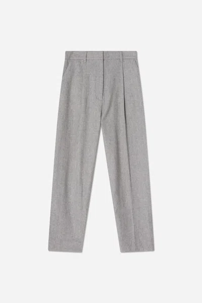 A Days March Lea Barrel Wool Trousers In Gray
