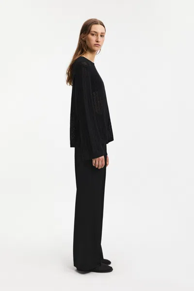 A Days March Seattle Cable Alpaca Merino Sweater In Black