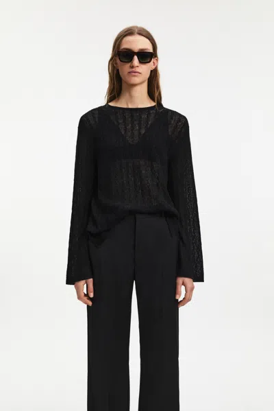 A Days March Seattle Cable Alpaca Merino Sweater In Black