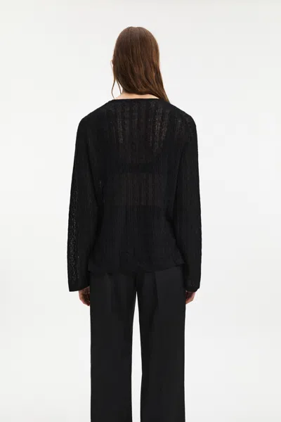 A Days March Seattle Cable Alpaca Merino Sweater In Black